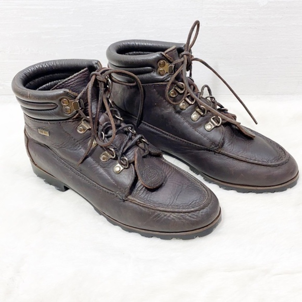 Vintage H.H. BROWN Goretex Moccasin Boot Size 7.5B Color Dark brown